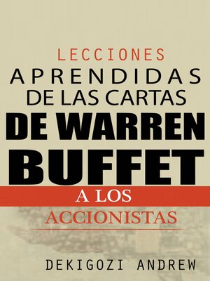 cover image of Lecciones aprendidas de las cartas de Warren Buffet a los accionistas
